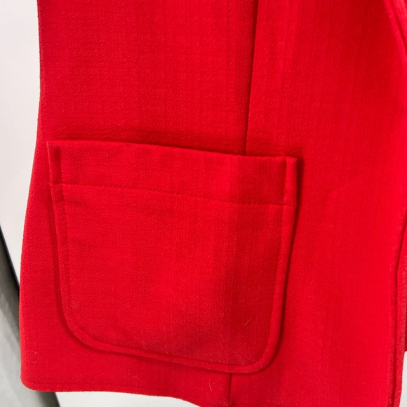 Fire Island red blazer and sleeveless open front cardigan set 13/14 vintage 70s - Picture 11 of 14